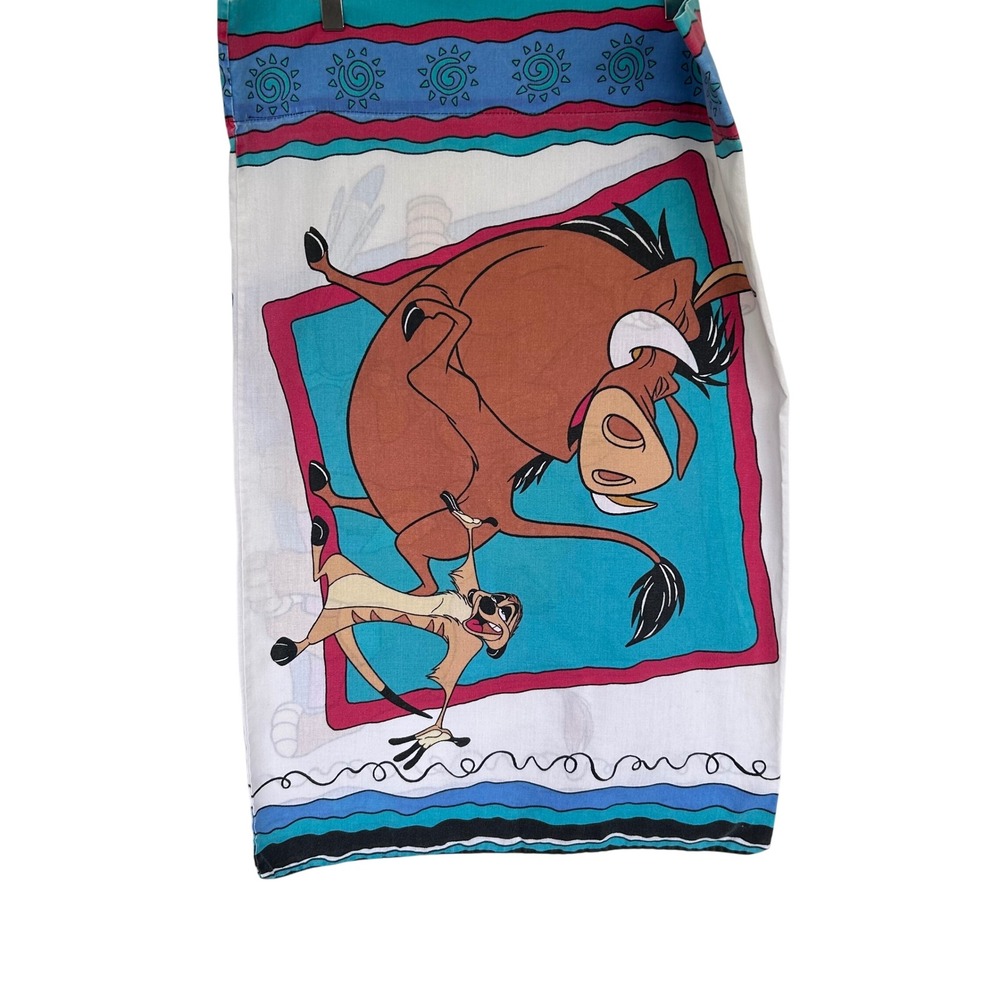 Disney Lion King Pillowcase Standard Multicolor Vintage 90s Simba Timon Pumbaa